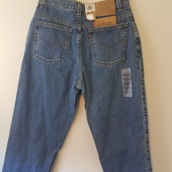 Levi's 550 Jeans Women's 14 MIS M Medium Red Tab Relaxed Fit Tapered Made in USA - Picture 8 of 14